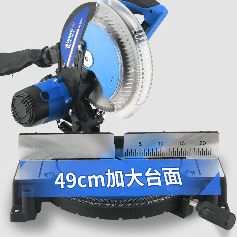110v界铝机10寸255MM多功能锯铝机铝材木材切割机45度斜切割铝机
