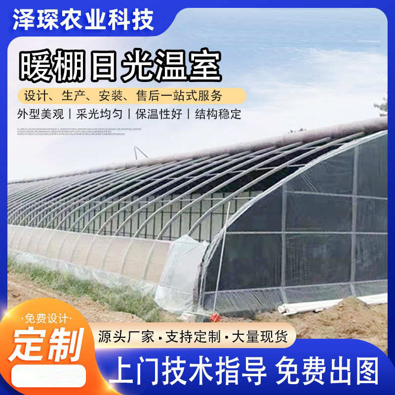 农业种植草莓蔬菜大棚养殖大棚 冬季保温种植暖棚 日光温室大棚