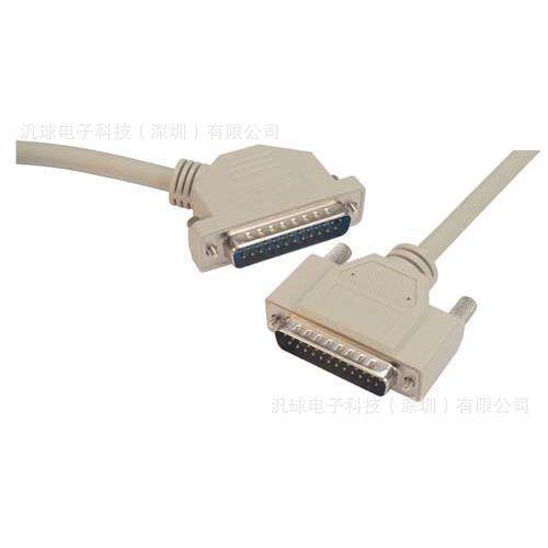L-COM CSMN4525-2MM 25针D-Sub线缆DB25公头/45度右出线公头 现货