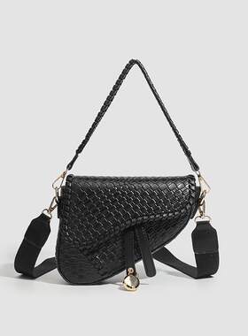 Crocodile PU Shoulder Magnetic Button Zipper Closure