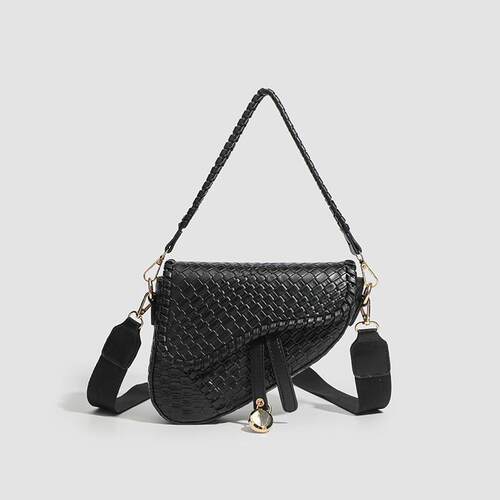 Crocodile PU Shoulder Magnetic Button Zipper Closure