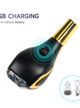 跨境汽车光水晶档七彩led氛发围JVO灯碳纤/维排挡头把810/12mm通