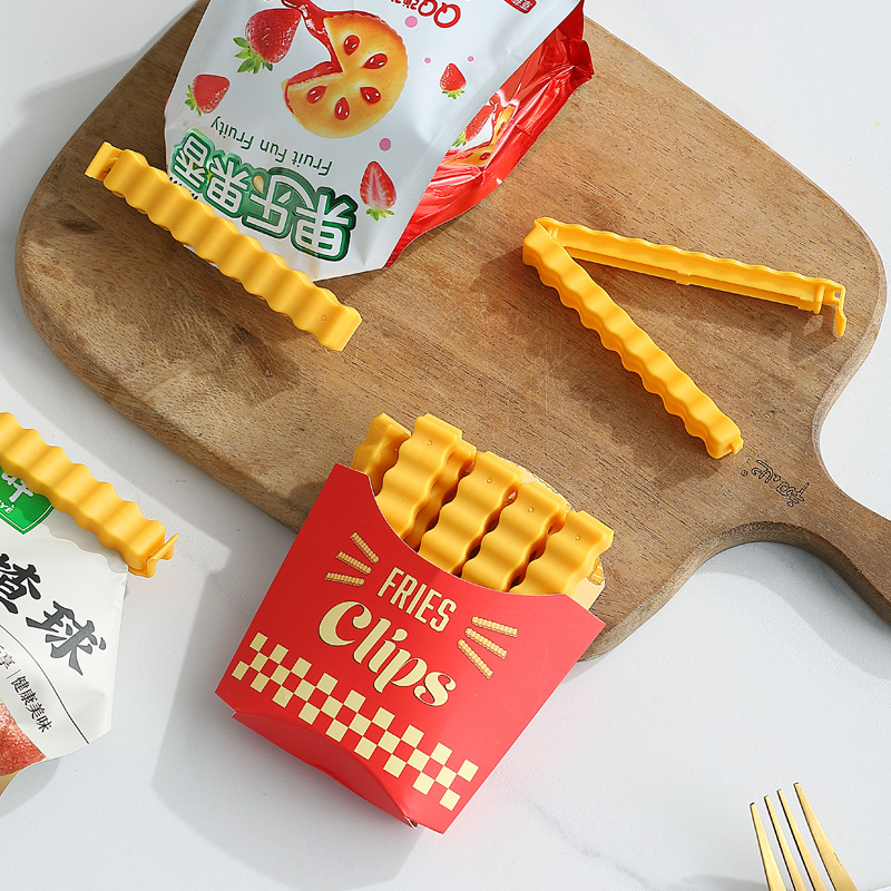 食品封口夹零食夹简约保鲜夹厨房防潮薯条夹夹子收纳密封夹封袋夹