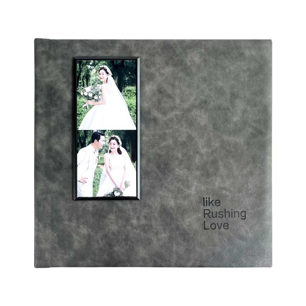 相册高图照片入册纪念婚庆定制端来精修婚礼pu皮面册写真制作影楼