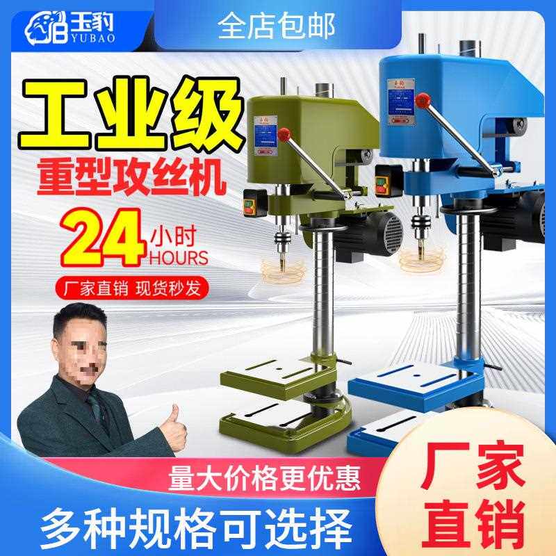 重型工业级台式攻丝机全自动小型电动攻牙机微型SWJ12/16套丝螺纹