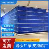 厂家直销双轨双帘折叠式 无机布防火卷帘门