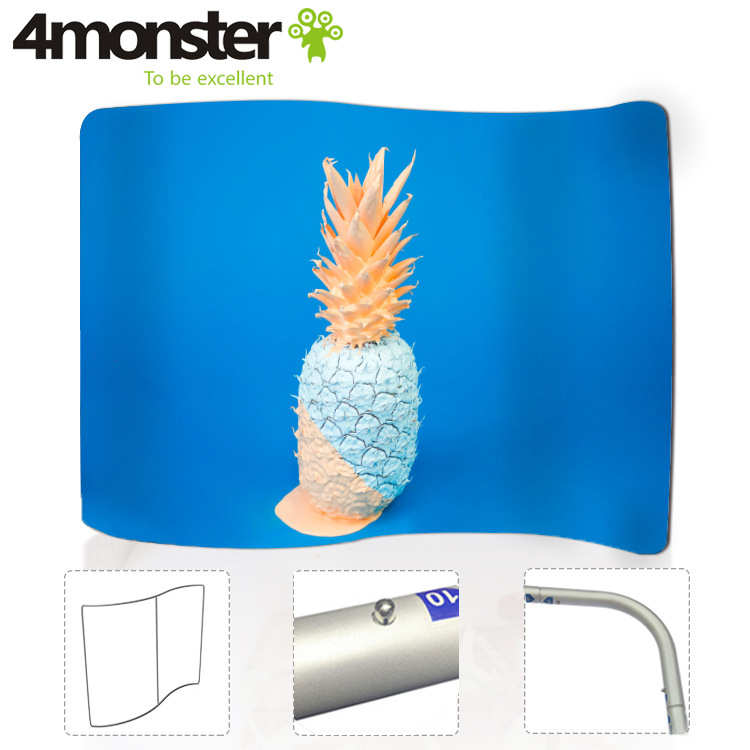 当月热销 铝合金框架 S型快幕秀 快速布展 方便携带