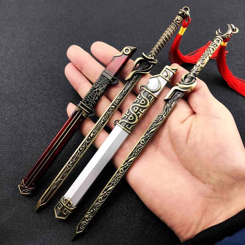 高档古间代兵器越王勾剑秦始皇横宝剑唐刀武器金属模型践玩具永劫