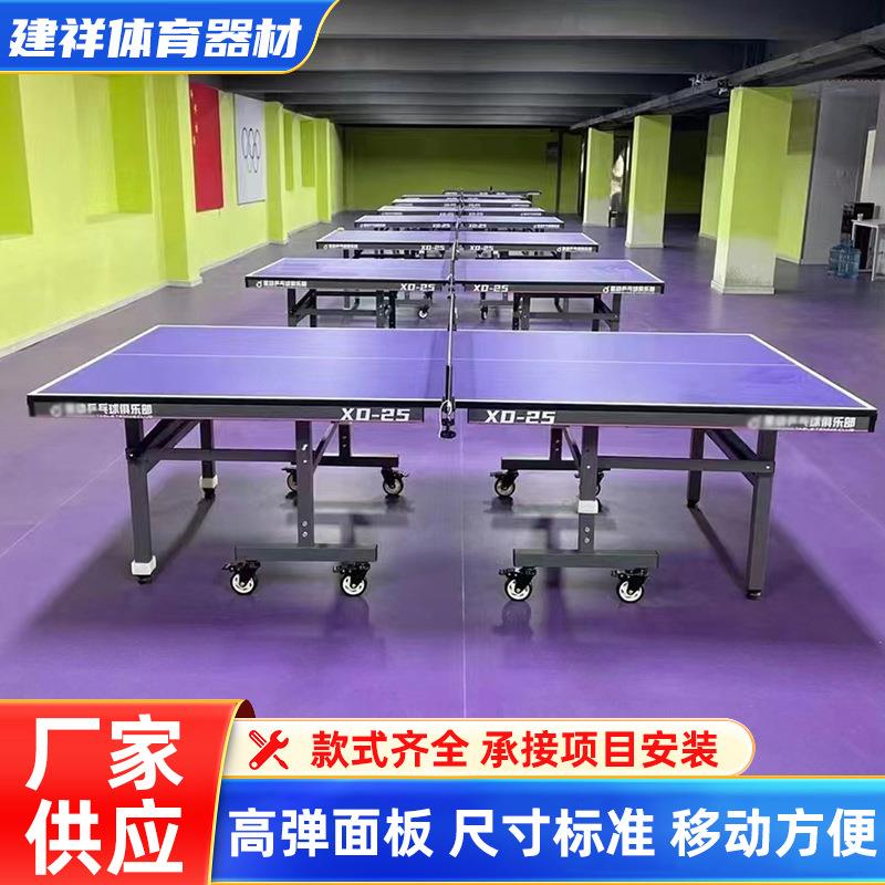 室内标准乒乓球台家用折叠球台折叠乒乓球桌台比赛乒乓球台球桌