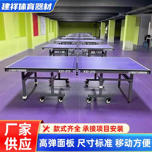 室内标准乒乓球台家用折叠球台折叠乒乓球桌台比赛乒乓球台球桌