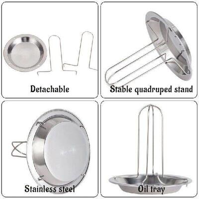 Chicken Roaster, Folding Roaster Chicken Holder Vertical