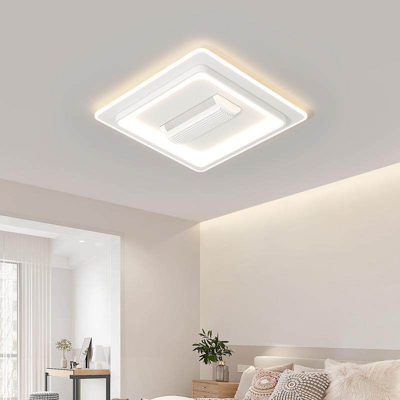 房卧室取暖吸顶白色护眼风扇灯t智能用摇头家大风力音静860电间扇