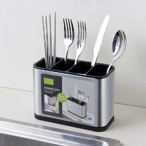 Kitchen Cutlery Organizer Knife Stand Plastic Drain Storage