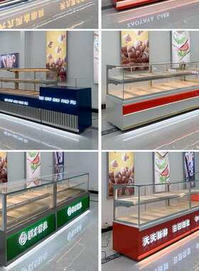 中式糕点柜糕点展示柜高档蛋糕店柜台商用西点烘焙糕点冷藏展示柜