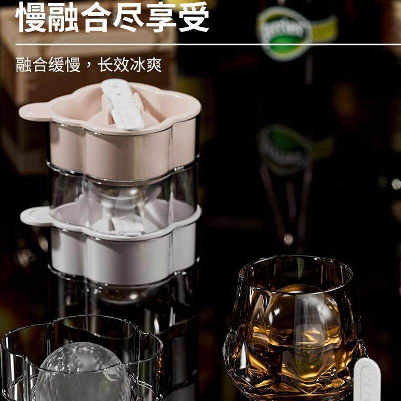 家用冻冰块圆球制作器硅胶模具冰球模具冰格威士忌厨房专用方块