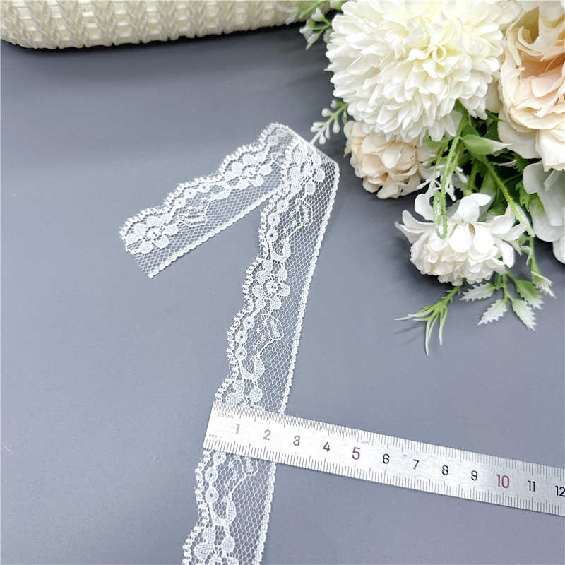 2.5cm无弹条码花边 蕾丝花边 服装辅料 饰品帽子花边 小花花边