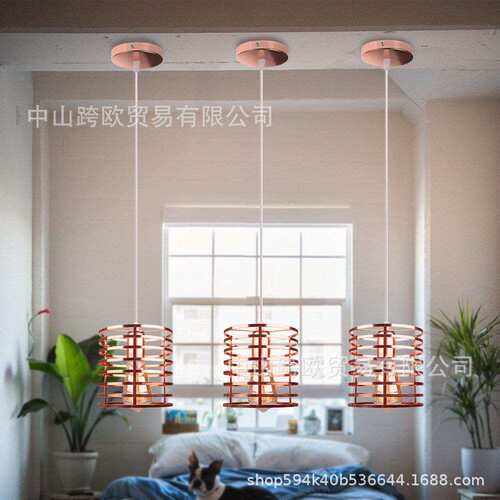 欧式吊灯具时尚现代简约轻奢客厅灯后现代创意个性三头餐厅吧台灯