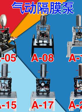 A10工业级气动隔膜泵A20油墨油泵A15耐腐蚀液体涂料一寸A31UV漆泵