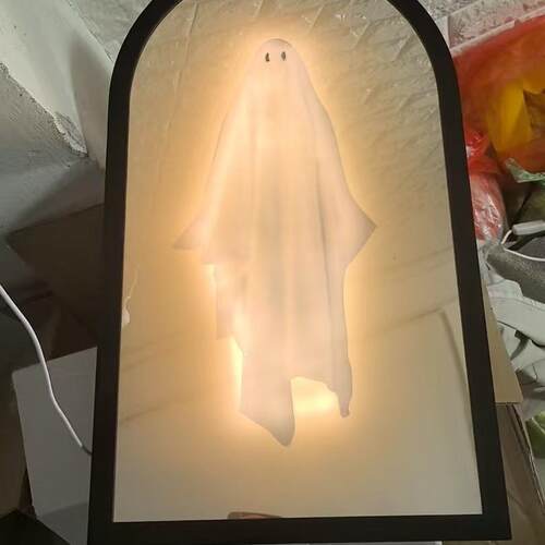 跨境Halloween decoration ghost mirror 万圣节装饰幽灵镜子装饰