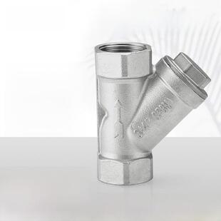6分1寸水阀门丝扣内螺纹管道工程家用 201 304不锈钢Y型过滤器3