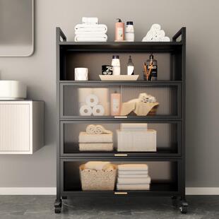 浴室置物架洗漱间夹缝物品收纳柜落地洗手间卫生间多功能储物柜子