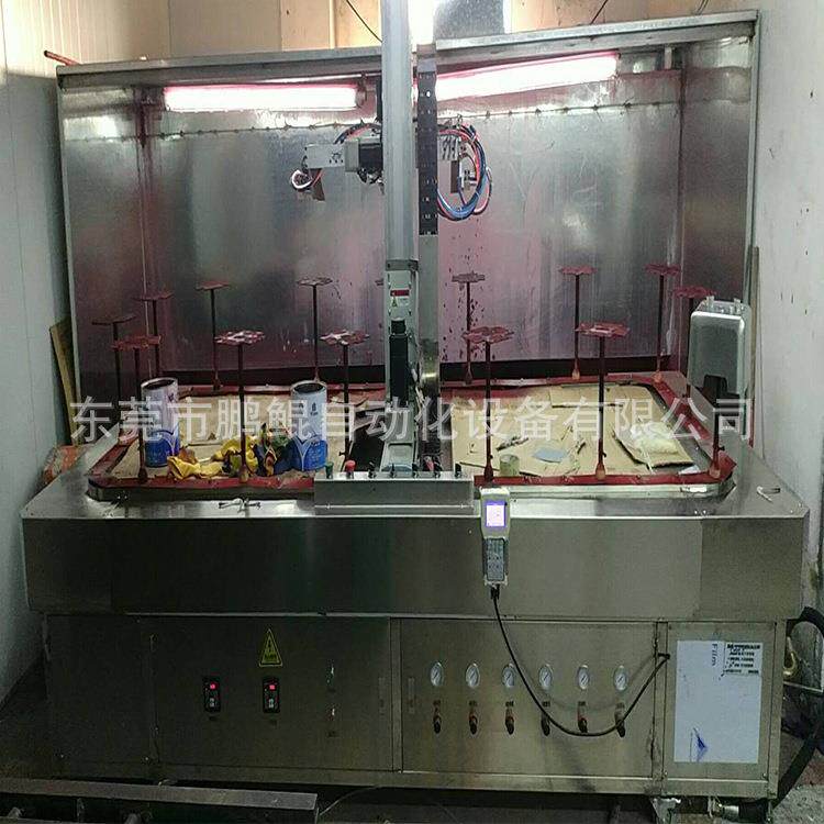 惠州中小型豆浆机壳喷涂设备破壁机自动喷漆设备榨汁机喷油设备
