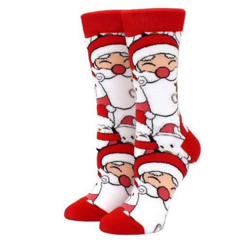 Woman Christmas Socks Funny Xmas Tree Snowflake Gingerbread