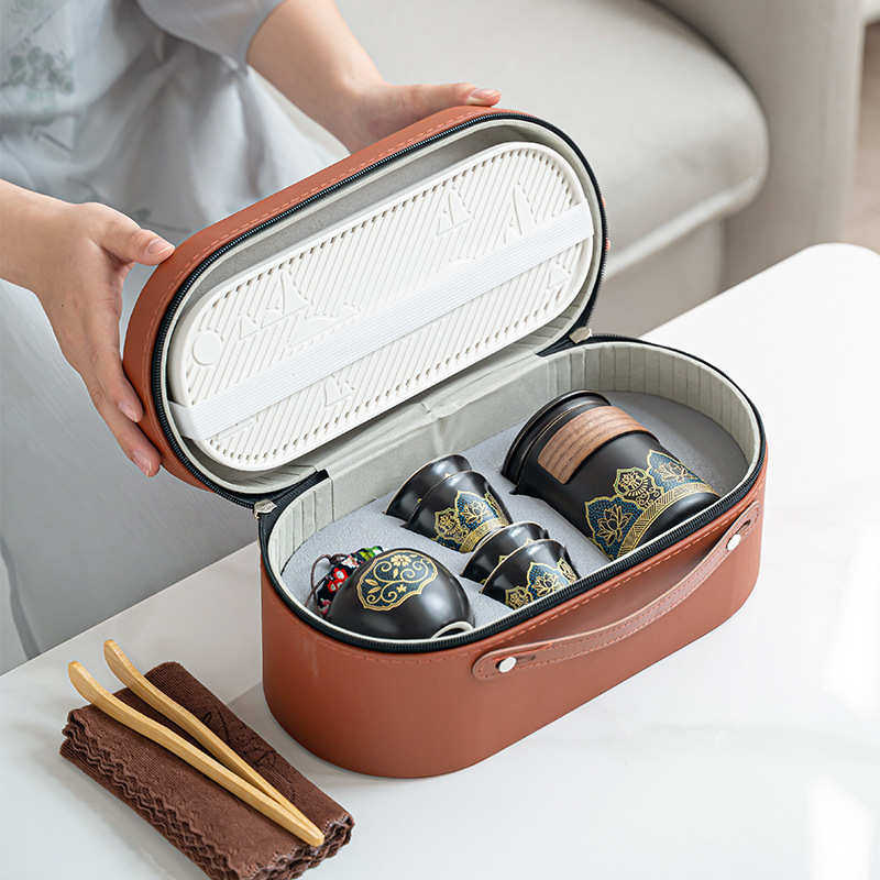 旅行茶具套装批发茶盘家用功夫茶具户外便携式泡茶壶陶瓷定制礼品,餐饮具,旅行茶具,淘宝优惠券,粉丝福利购,淘宝优惠卷