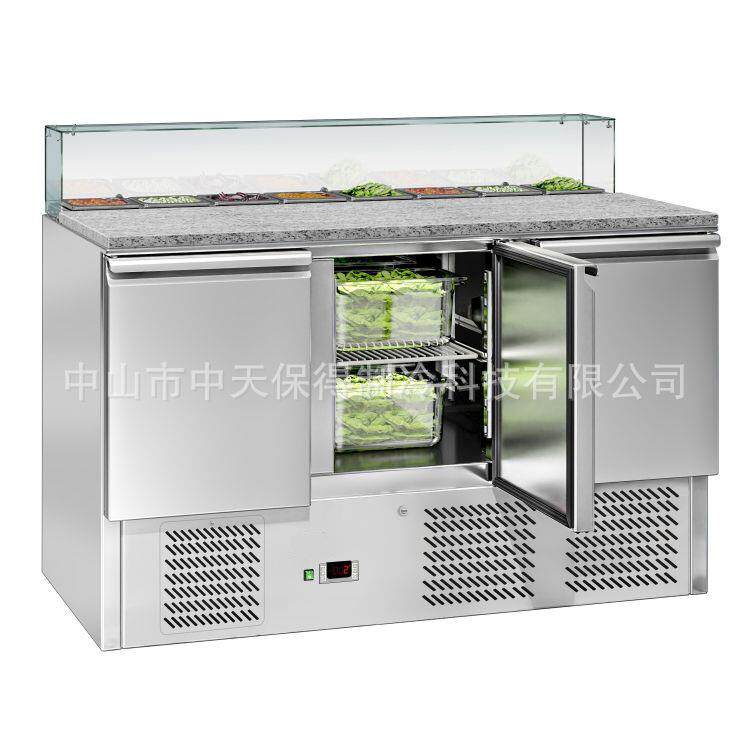 欧款冰箱冷藏沙拉台披萨撒料奶茶工作台麻辣烫火锅操作台