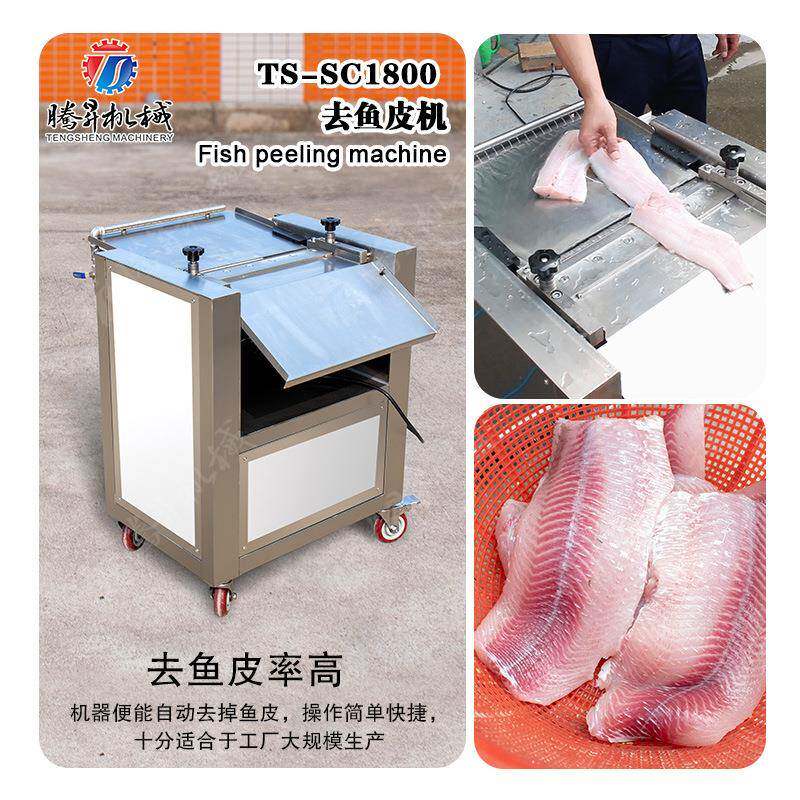 鱼类加工机械设备 不锈钢去鱼皮机 罗非草鱼鱿鱼去皮机 直销