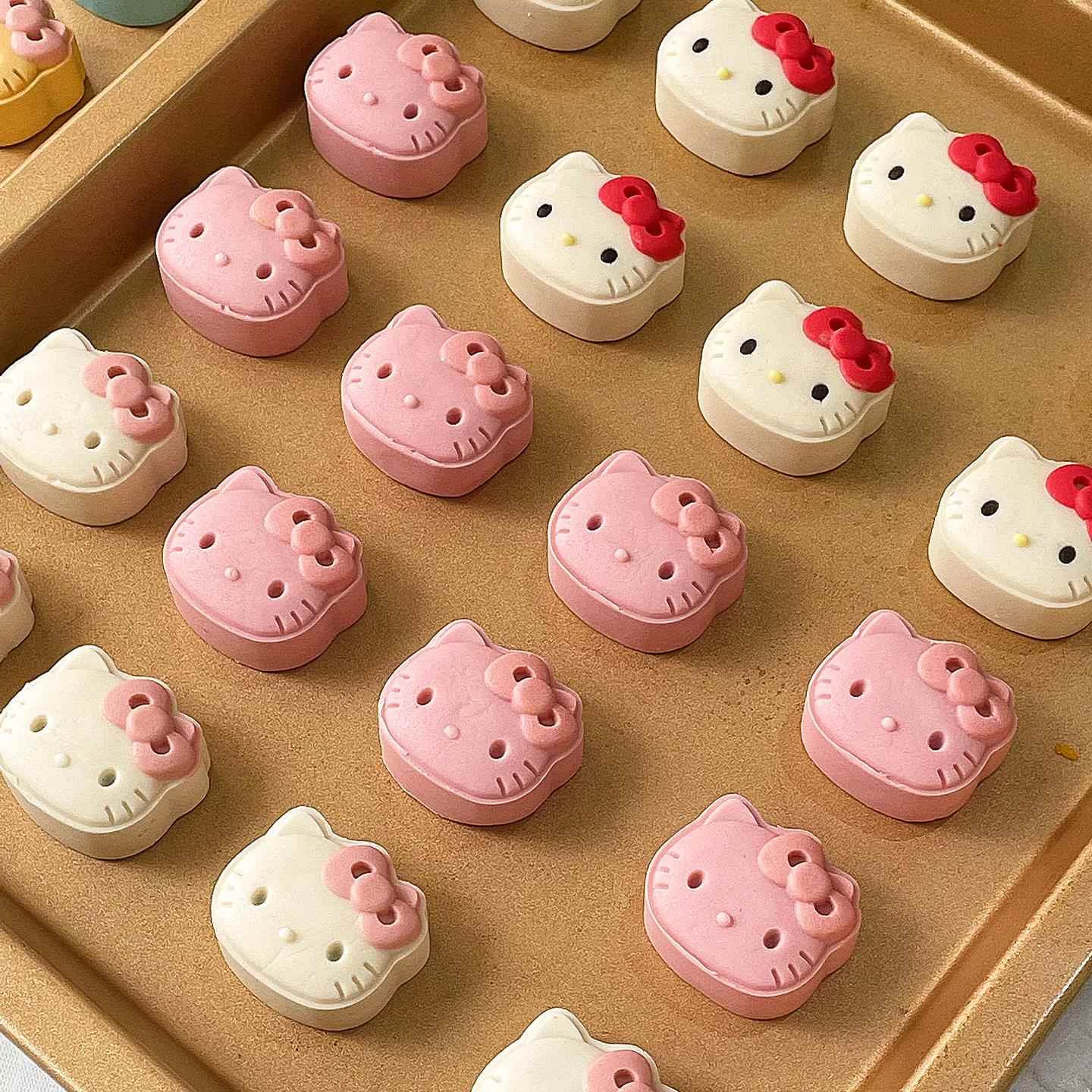 kitty冰皮月饼模具手压式家用中秋节压花糕点儿童烘焙模型2025新