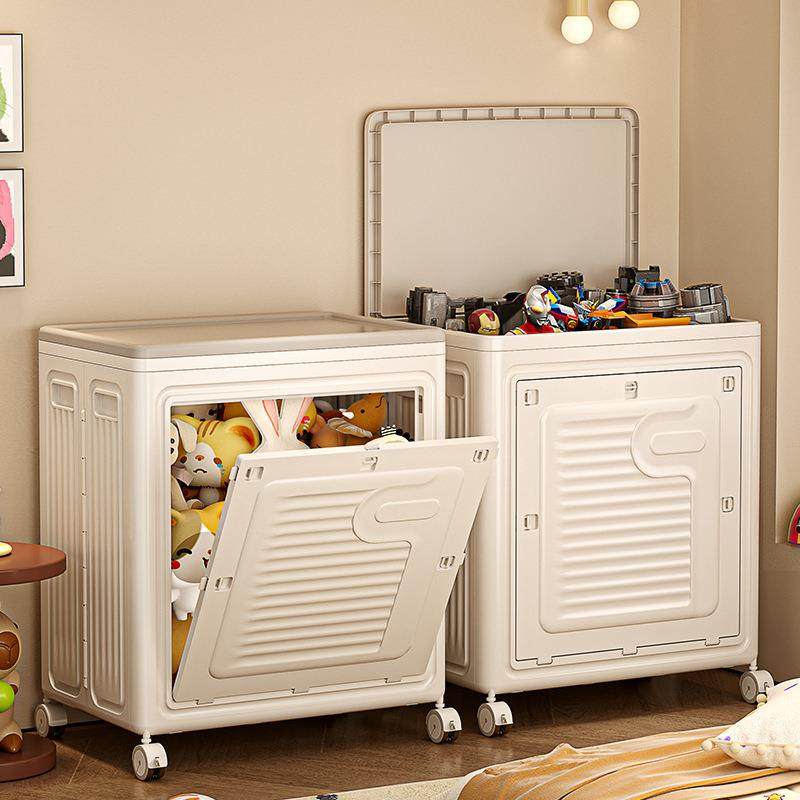 衣服收纳箱大容量家用翻盖带滑轮可折叠盒衣物整理被子储物柜