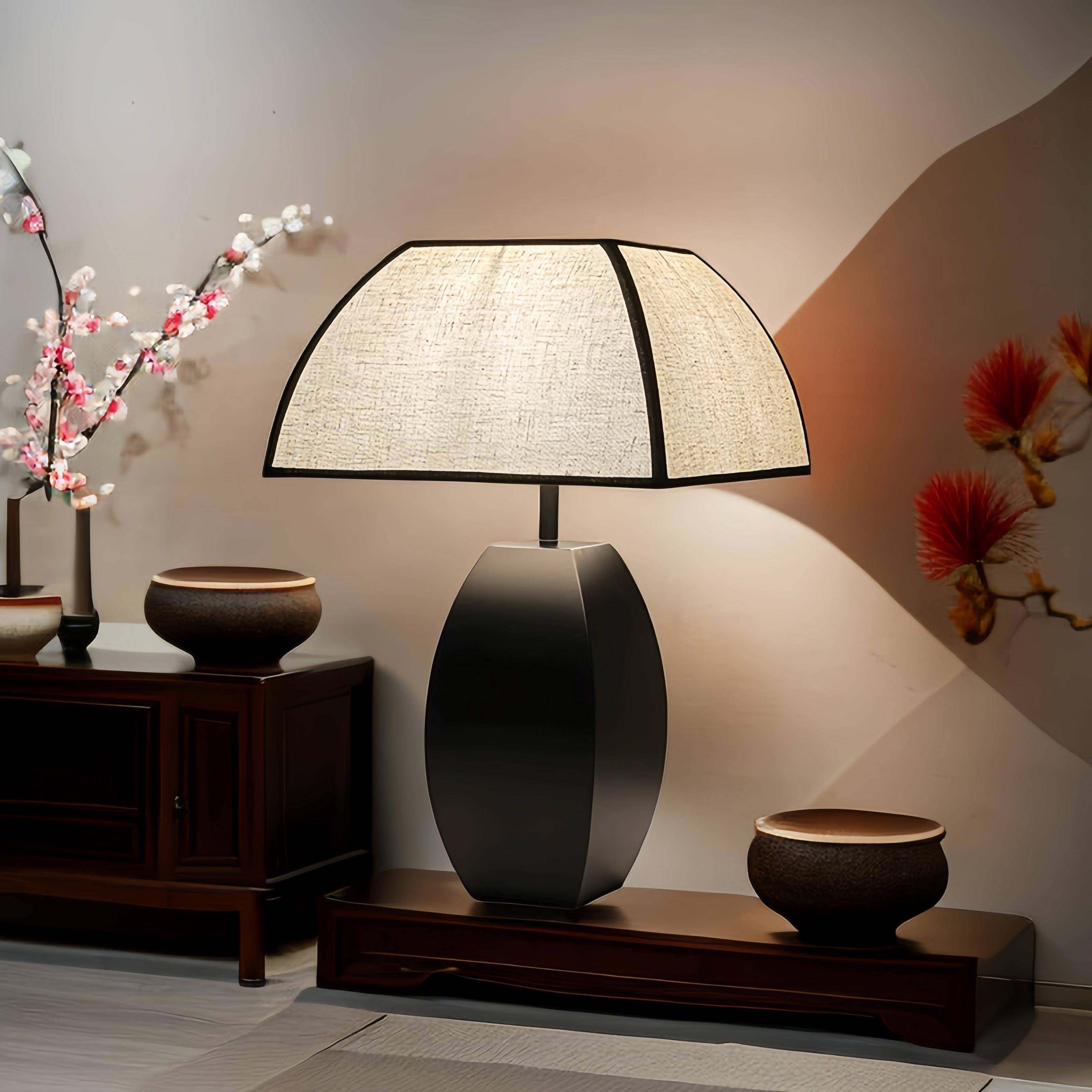 新中式触摸布艺中古台灯服装店收银台装饰复古书房卧室美式床头灯,家装灯饰光源,装饰台灯,淘宝优惠券,粉丝福利购,淘宝优惠卷