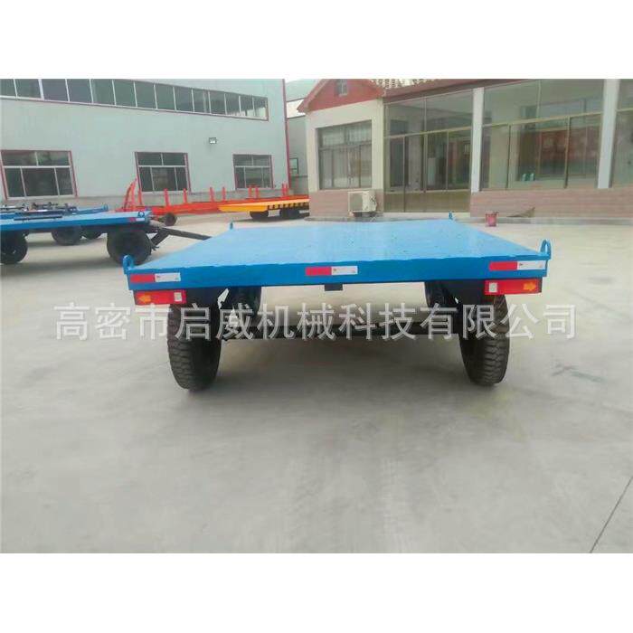 6吨设备牵引平板拖车预留设备安装孔拖车配件厂家厂家供应