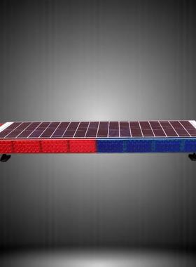 太阳能载长排警示闪灯施工用四面车频灯岗高亭RRS限架LED爆闪灯