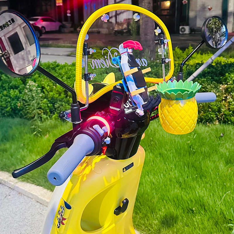 菠萝杯电动车水杯架通用自行车水壶架摩托车咖啡支架雅迪爱玛装饰