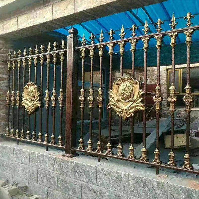 铝合金护栏铝艺别墅围栏大门新中式凉亭庭院焊接栏杆花园铁艺栅栏