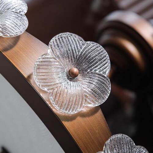 梅花护眼书房灯主卧灯家用复古全光谱护眼灯新款中古风卧室吸顶灯