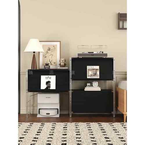 包豪斯置物架客厅杂志陈列展示架家用多层落地收纳架多功能抽屉柜