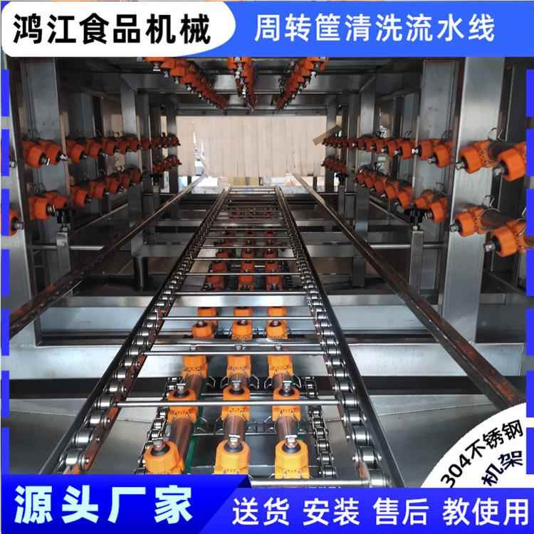 动洗筐机新 食品周906转自筐款清洗线自动洗 大型洗筐喷设备现货