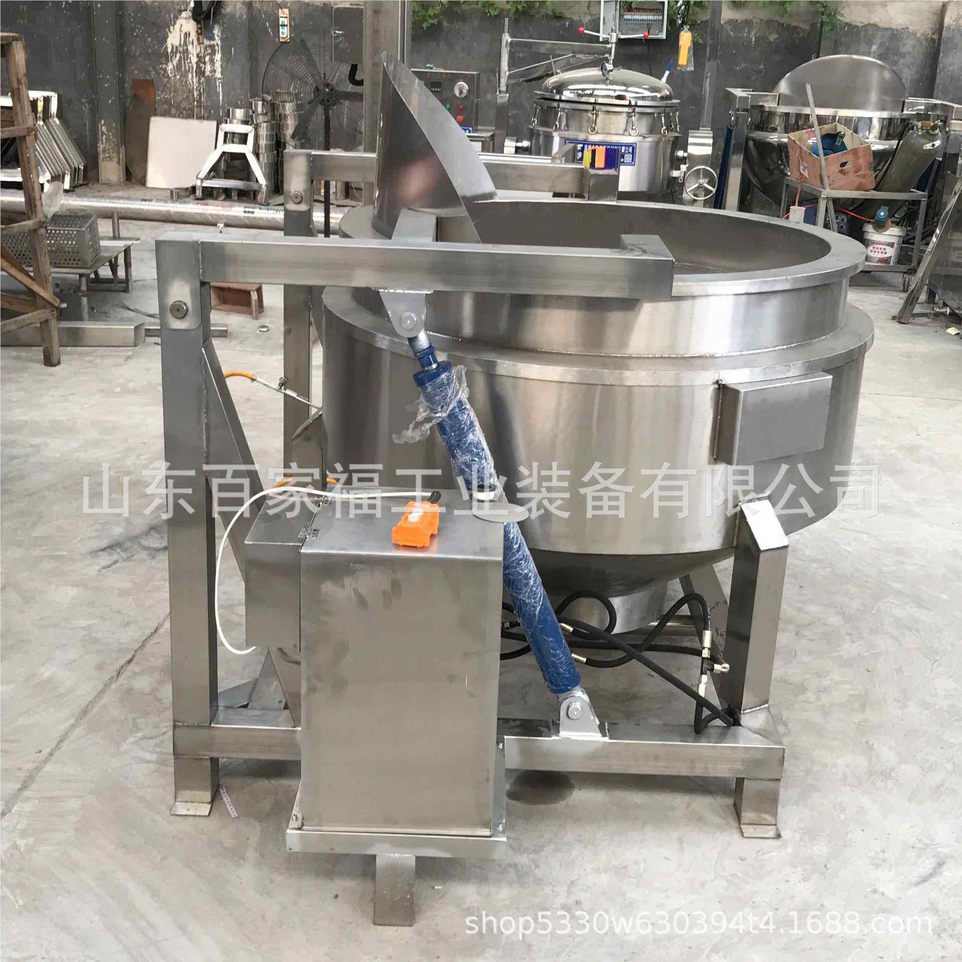 定蒸制菜丸子油炸锅蔬牛肉烧鸡自动翻窝筐夹层BJF-400L锅汽蜂卤煮