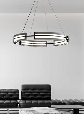 铜D11006轻奢约玻璃客厅吊灯创意款卧室餐厅灯样板间简新现全代书