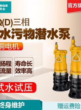 新污水泵3地80360V抽水泵工业用商建家下室WQ排污提界升泵抽积水