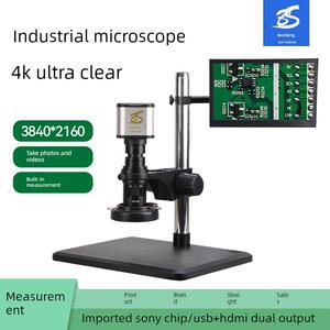 博胜免正极测量工业数码显微镜超清4K成像HDMI + USB可连接电脑摄