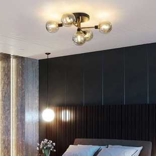 后现代吸顶灯轻奢北欧风卧室灯创意个性 房间魔豆灯简约客厅主卧灯