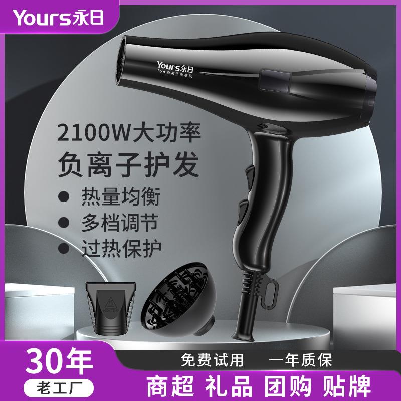 永日吹风机家用负离子发廊大功率电吹风恒温吹风筒神器负离子护发