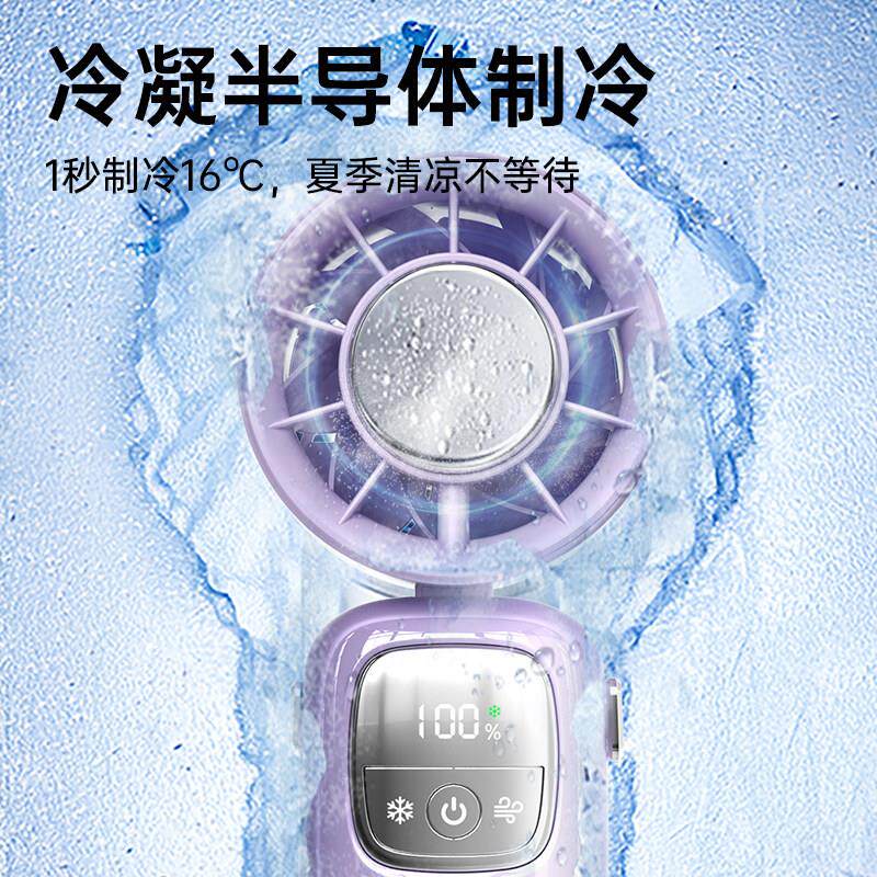 FARADAY法拉第2025新款手持折叠风扇可携式挂颈户外小风扇办公室