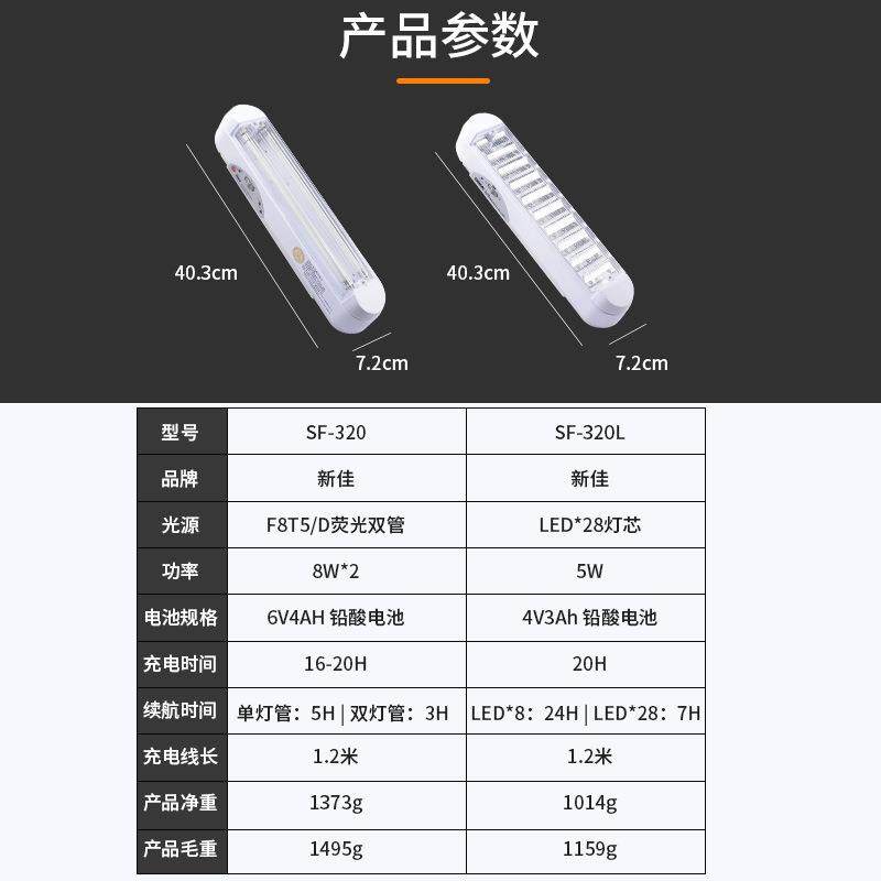 SAUNC应急灯自动新佳3WNB20露营节能家用充电停灯电照明地摊式灯