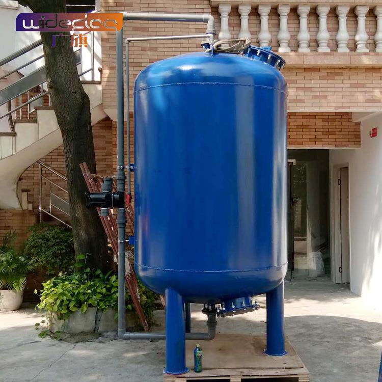 大型除铁锰过滤器饮料厂水处理设备出水生活用水标准石英砂过滤器