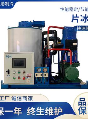 工业片冰机1-3吨果蔬渔业冷藏保鲜工业化工混泥土降温制冰机